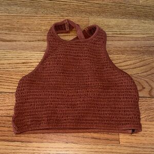 Urban Outfitters Terracotta Halter Crop Top